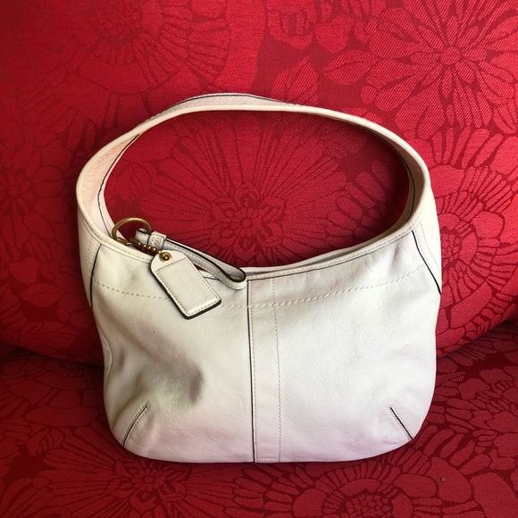 Coach Handbags - Coach- White Leather Handbag